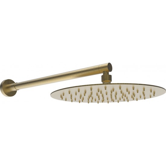 Ανακλινόμενη κεφαλή Armando Vicario 800351-201+800085-201 Brushed gold με Επίτοιχο Μπράτσο Οροφής